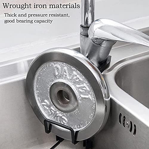 LEMORTH Keukengootsteen Organisator, TWEE TIJDEN METALIRT GAAD CADDY SPOND HOUDER, Keuken Sponshouder, Fix rond kraan… - Image 4