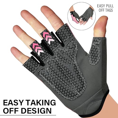 SAWANS Gym Weight Lifting Gloves for men and women Fitness Ladies Training Gloves for Strength Breathable Non-Slip Silicone Padded Palm Grip Protection Exercise Workout Cycling Pull ups - Image 3