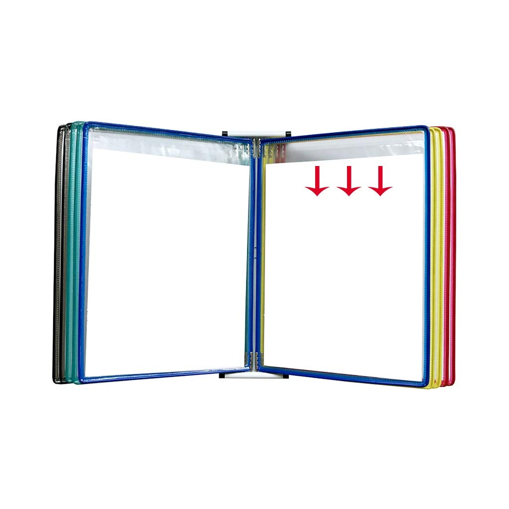 PVC-Metall-A4-Flipchart-Ständer | Mehrfarbiges A4-Flipchart zur Wandmontage in mehreren Größen(13x9x3.9IN)