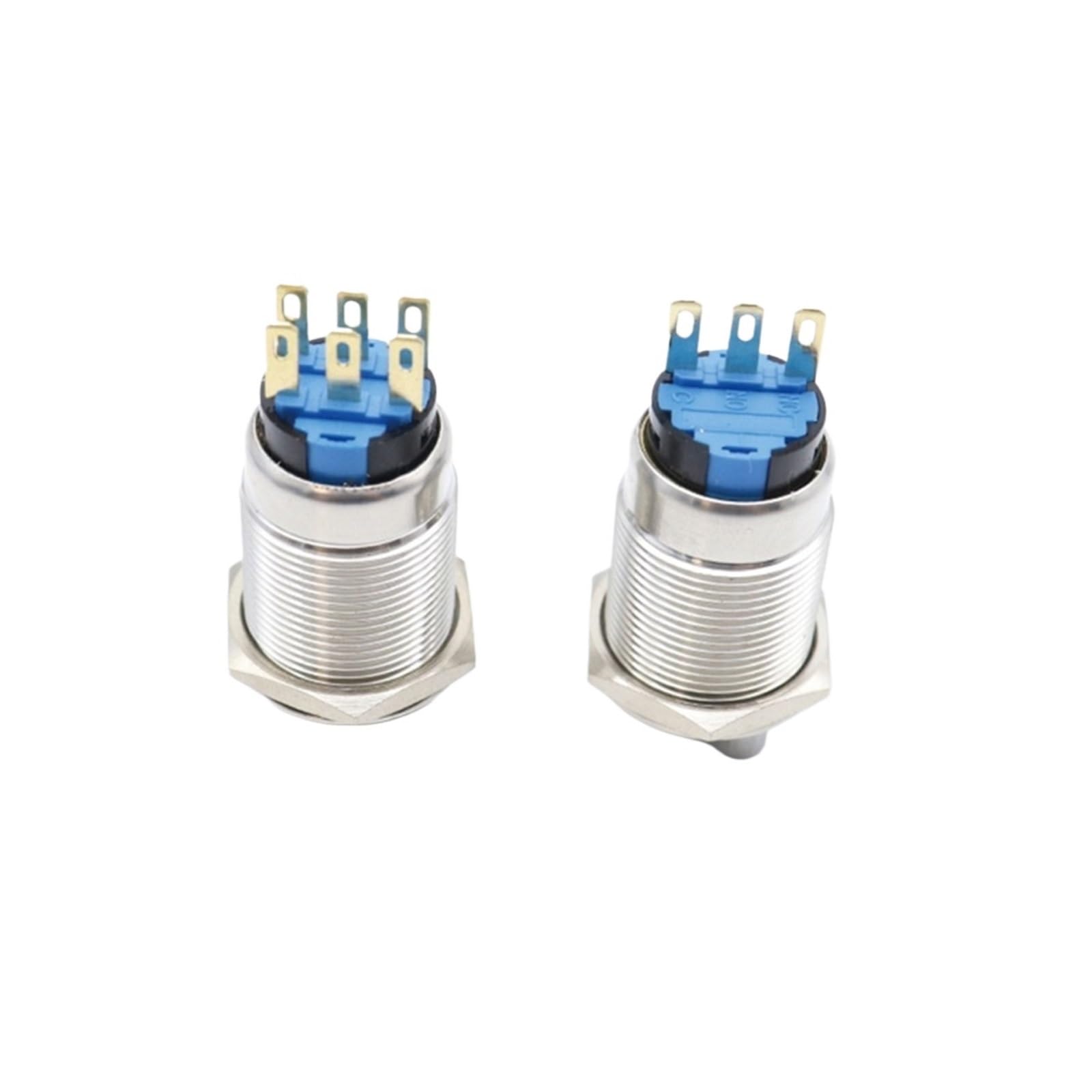 12/16/19/22 mm Reset chwilowy stały zatrzask wodoodporny IP65 metalowy przełącznik obrotowy 2/3 pozycja z pokrętłem klucza 3/6 pinów