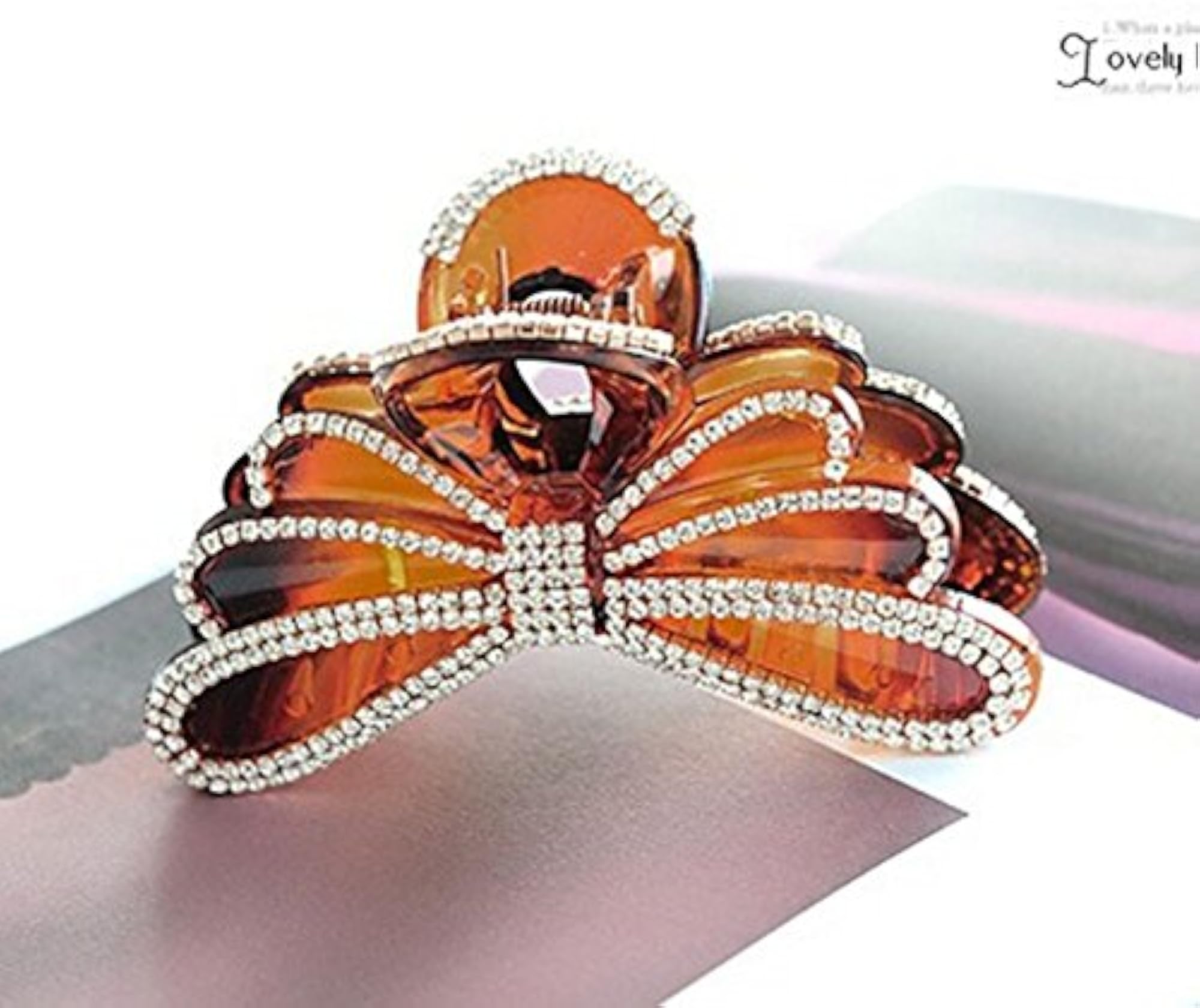 Women's Elegant Butterfly Crystal Hairpin with Rhinestones
