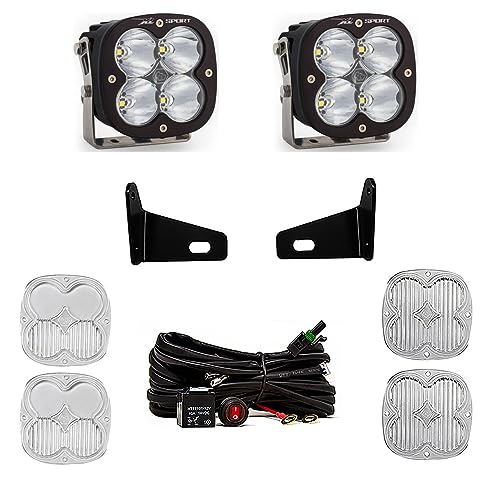 Baja Designs XL Sport LED A-Pillar Light Kit for Can-Am Maverick X3 2017-22 UTV (Driving/Combo; Clear)