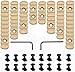 Pecawen 8 Pack Picatinny Rail Polymer Picatinny Rail Single Picatinny Rail, 5 5 7 7 9 9 11 11 Slots Tan