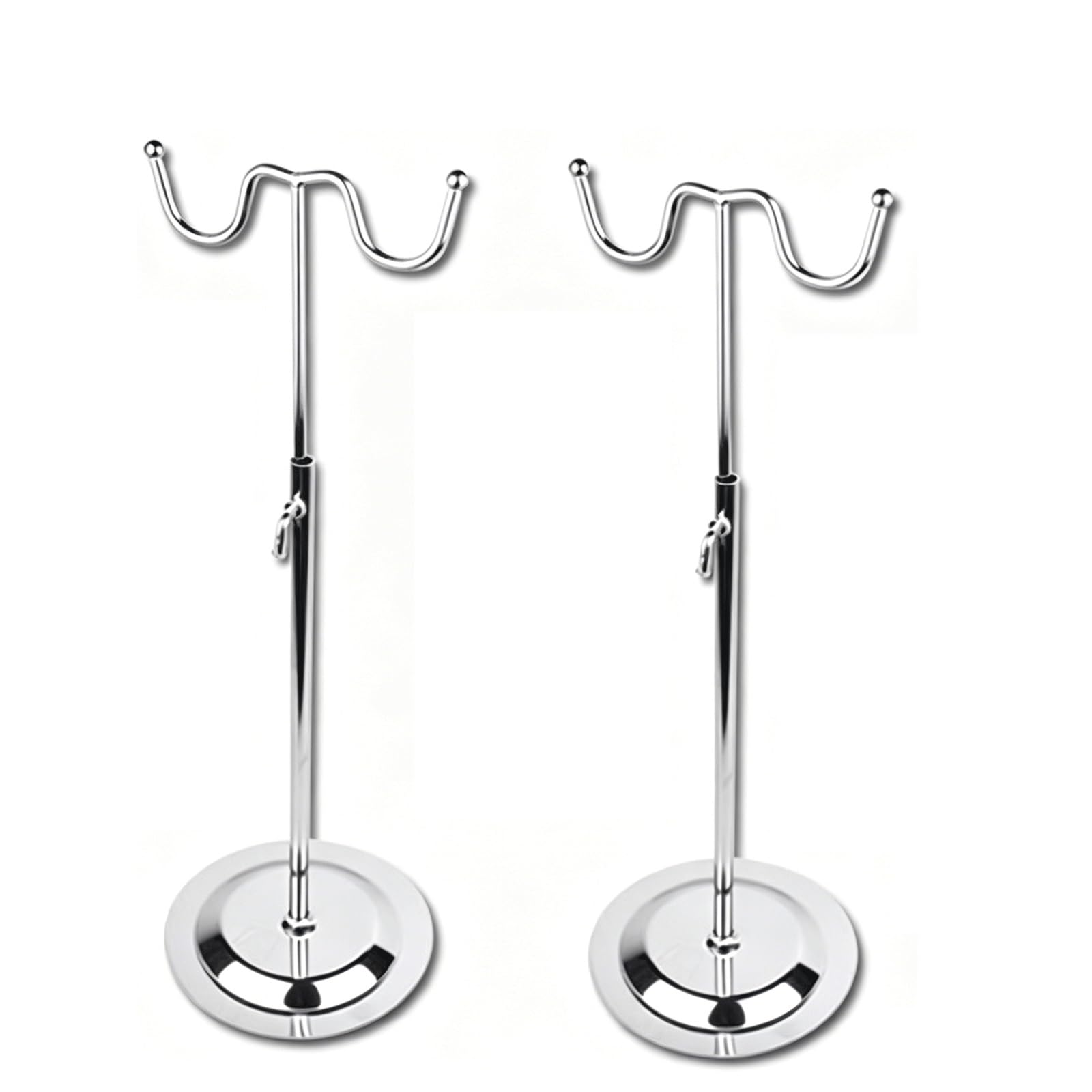 WxuuLTGJR 2Pcs Jewelry Display Stand Double/Single Hook Jewelry Easel Holder Handbag Tower Organizer Retail Store Showcase Placement(GB-02)