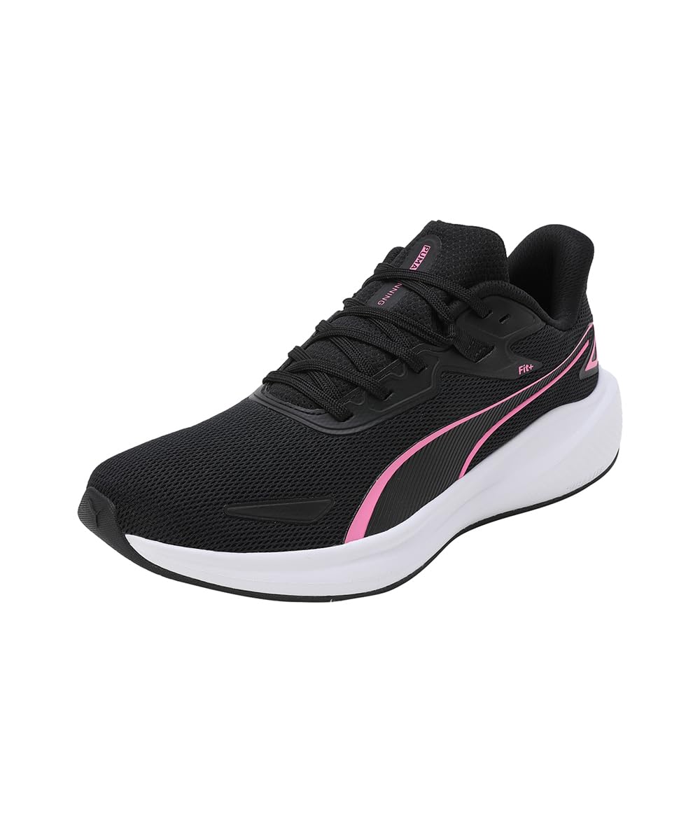 Unisex Yetişkin Skyrocket Lite Road Running Shoe, PUMA Black-Fast Pink-PUMA White, 42 EU
