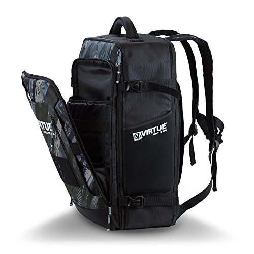 Virtue Gambler Backpack - Ultra Lightweight Expandable Gear Bag - Graphic Black #TOP3