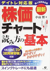 本の最新 デイトレ対応版 株価チャート読み方の基本の表紙