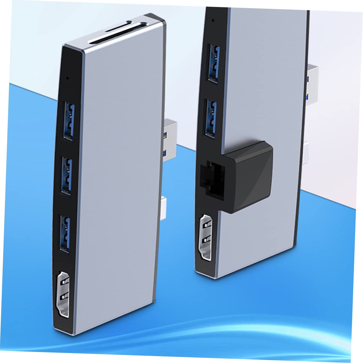 DOITOOL Concentrador USB Puertos Adaptador Multifunción para Surface Pro Concentrador USB Compatible Portátiles para Trabajo Casa