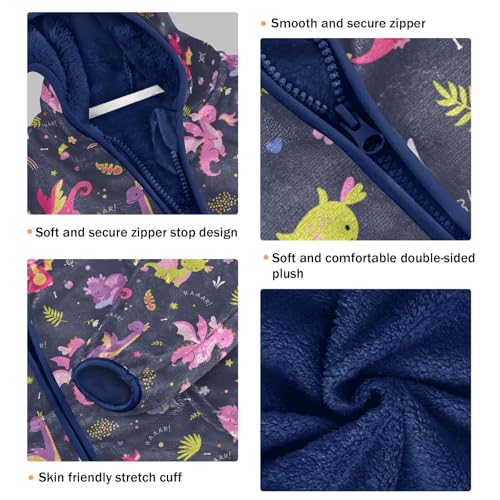 Boys' Fleece Hoody Jacket Zip Up Coat Warm Fall Winter Plush Jacket Cute Dragon Long Sleeve Outerwear3