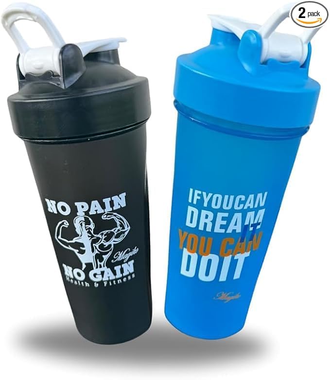 MagikoSFI Blender Shaker Bottles for Protein, 28oz Portable Leakproof Pre-Workout Nutrition Water Bottle, BPA-Free Gym Protein Shaker for Sports &...