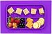 Baby Bento Placemat - Silicone Washable Toddler Placemat - No More Splatter Platter (Purple)