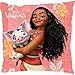 VAIANA Coussin imprime - 35 x 35 cm - Orange corail