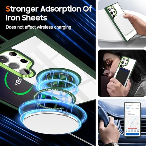 Coque aimantée Samsung S25 Ultra transparente avec béquille