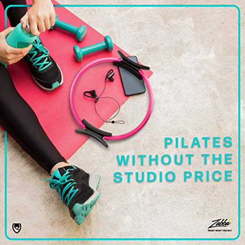 Urbnfit Pilates Ring - 12" Magic Circle W/Dual Grip, Foam Pads For Inner Thigh Workout, Toning, Fitness & Pelvic Floor Exercise - Yoga Rings W/Bonus Exercise Guide #TOP7