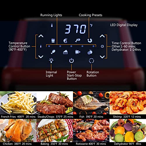MAT EXPERT 8 in 1 Automatic Air Toaster Oven EP24735RE の商品画像 3