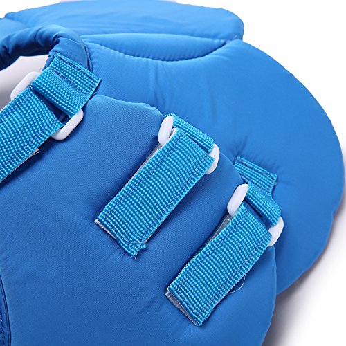 Image of Dog Collar, Pet Cone E-Collar Flower Soft Elizabethan Waterproof Grooming Recovery Protecive Adjustable Collar for Puppy Small Medium Dogs (S Neck:9-11in, Blue)
