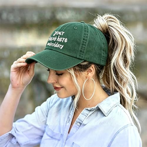 Gorra de béisbol bordada personalizada para mujer miniatura 2