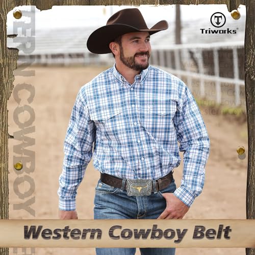 Men Western Cowboy Cowgirl Belt Western Buckle Floral Engraved Leather Belt3