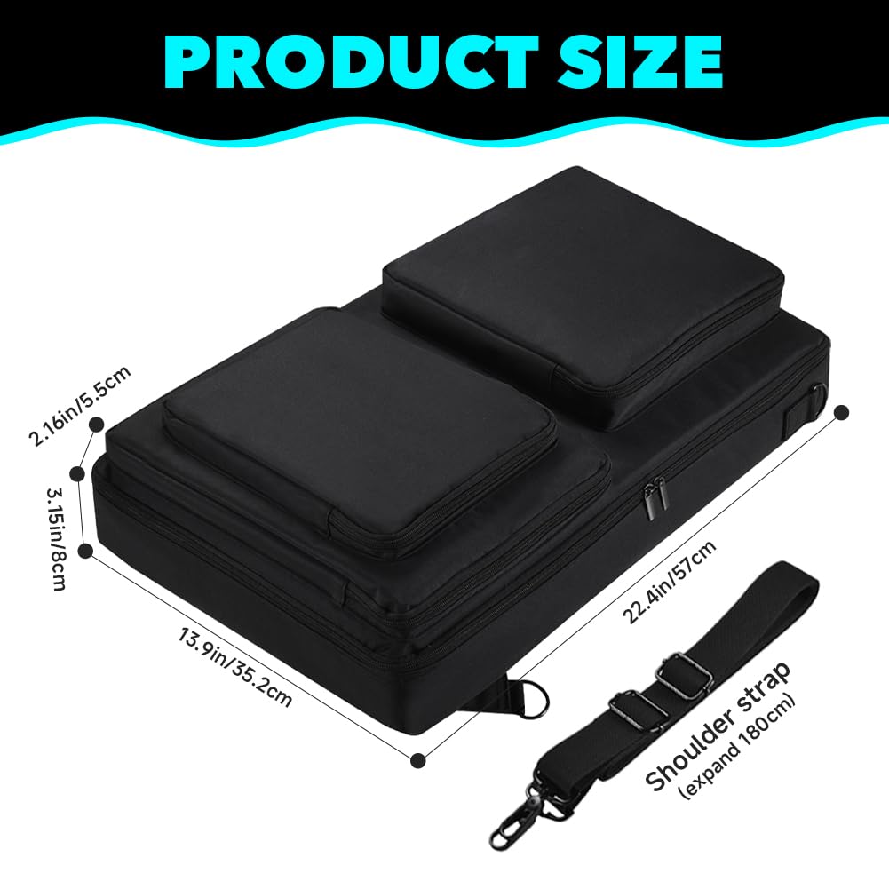 Meijunter DJ Controlador Bolsa de Transporte Compatible con Pioneer DJ DDJ-SR2/DDJ-SR para Native Instruments Traktor Kontrol S4 Mk3 para Hercules DJ Control Inpulse 500 con Correa de Hombro