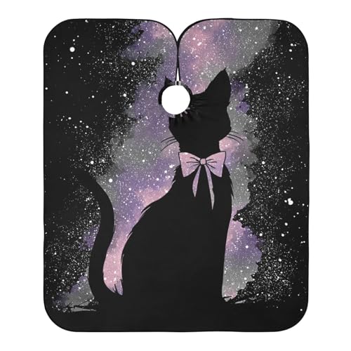 Capa de Barbería Impermeable ALAZA Cute Cats Bows 55x65 pulg miniatura 1