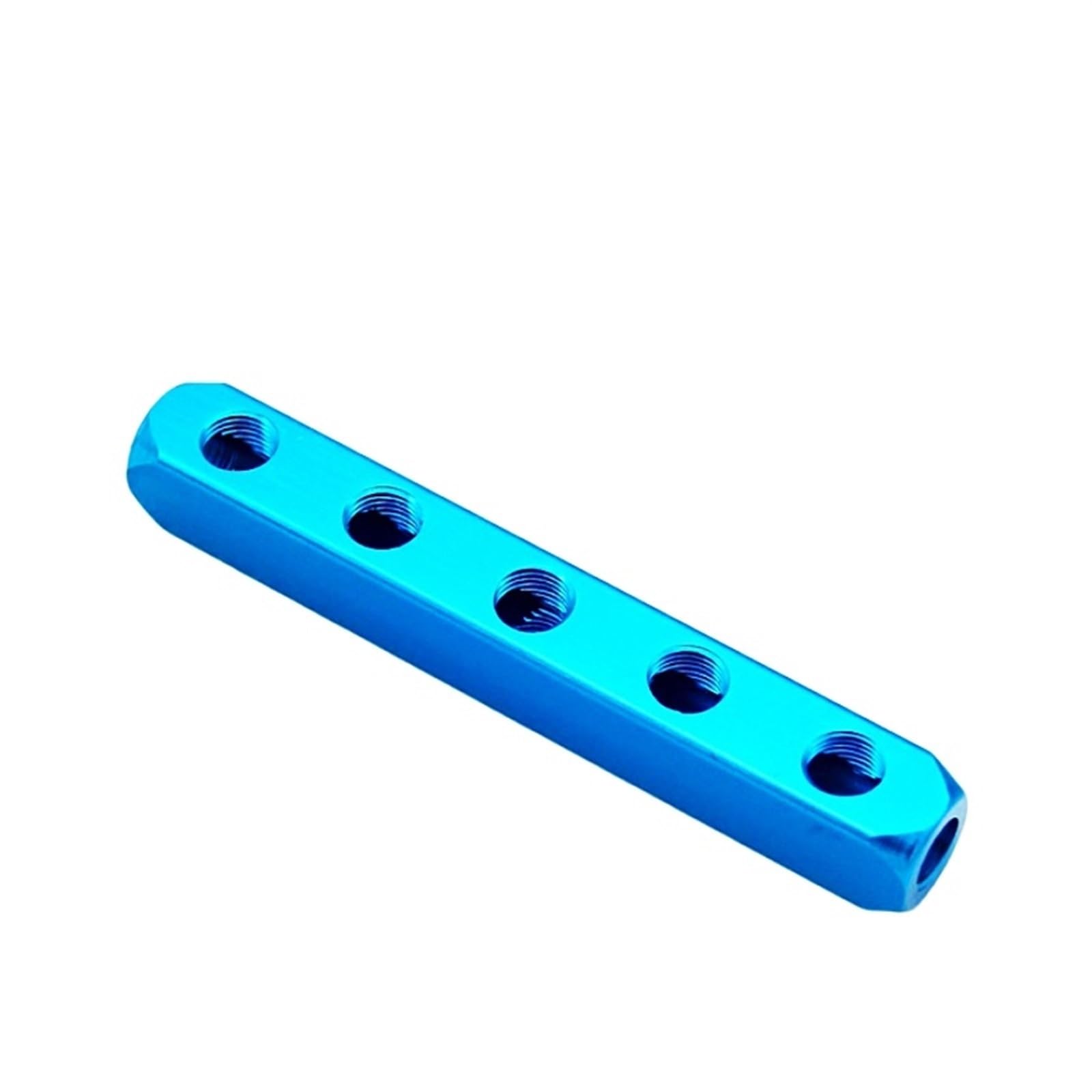 Splitter for collettore pneumatico versatile con filettatura PT da 1/4 con connettori rapidi e porte multiple for una distribuzione efficiente dell'aria, 1 pezzo(6 Way 9 Port)