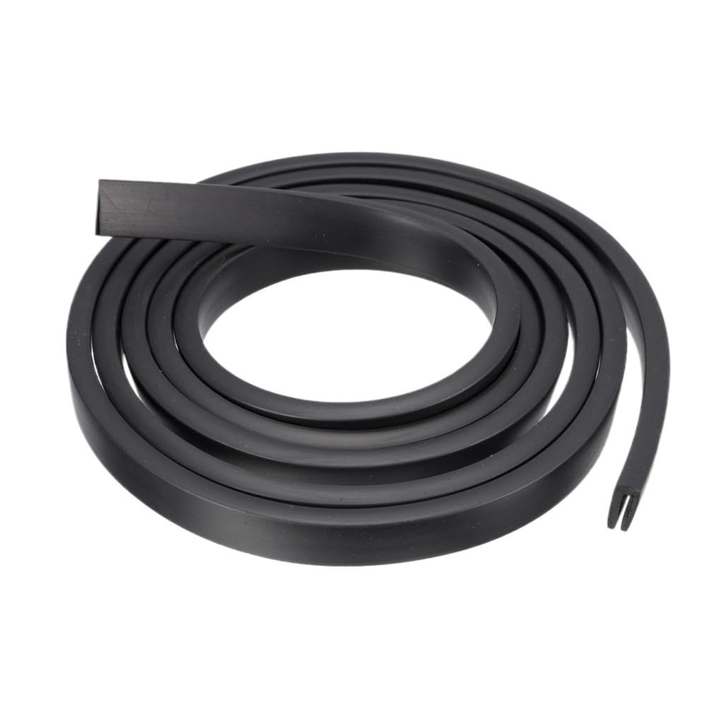 Borde de canal en U de goma de 1,5/2,5/3,5 M - Protector de borde versátil 1 pieza(6x20mmx2.5m)