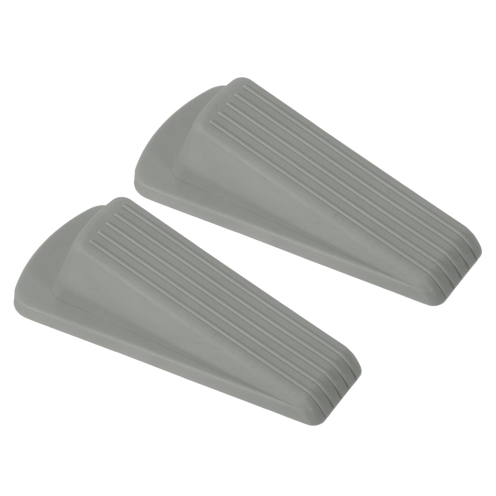 PATIKIL Door Stoppers for Bottom of Door 2 Pack Sturdy Stackable Rubber Door Stopper Wedge for Tile Concrete Carpet Wood Heavy Duty Door