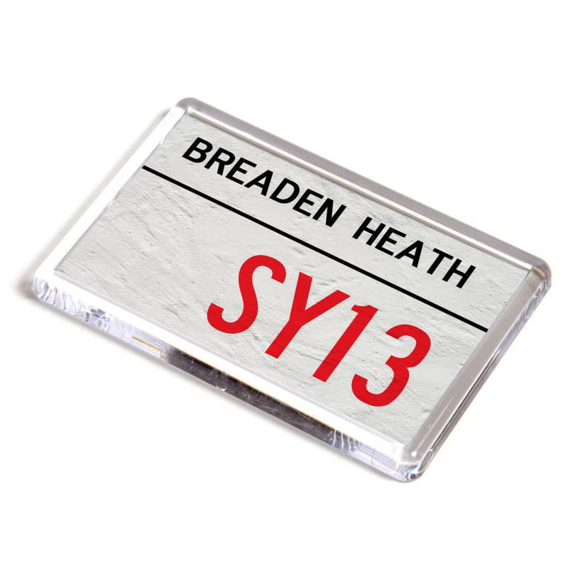 FRIDGE MAGNET - Breaden Heath SY13 - UK Postcode