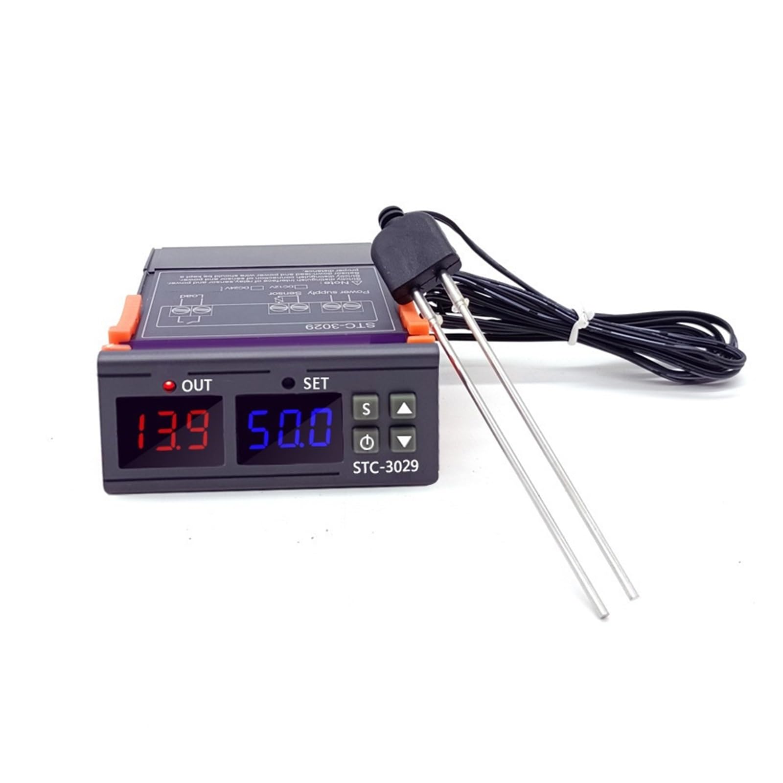 Medidor De Humedad Controlador de humedad del suelo Invernadero Controlador de temperatura y humedad del suelo Monitor de cotización del suelo(STC-3029 AC)