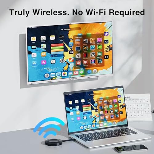 Image of Wireless Display Dongle Adapter for Tancovili Smart Board, Plug & Play Type-C Wireless Screen Mirroring Dongle Airplay, Support Windows Android Mac iOS