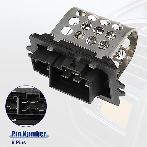 Image of ACROPIX Car HVAC Blower Motor Resistor Heater Fit for Dodge Stratus 1995-2000 for Chrysler Sebring 1995-2000 NO. 4644833 /4885844AA. - Pack of 1 Black
