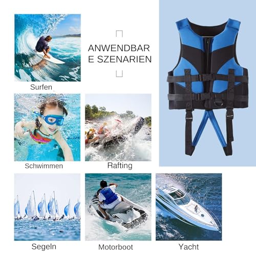 Gilet de natation enfant sécurisé avec boucles ajustables