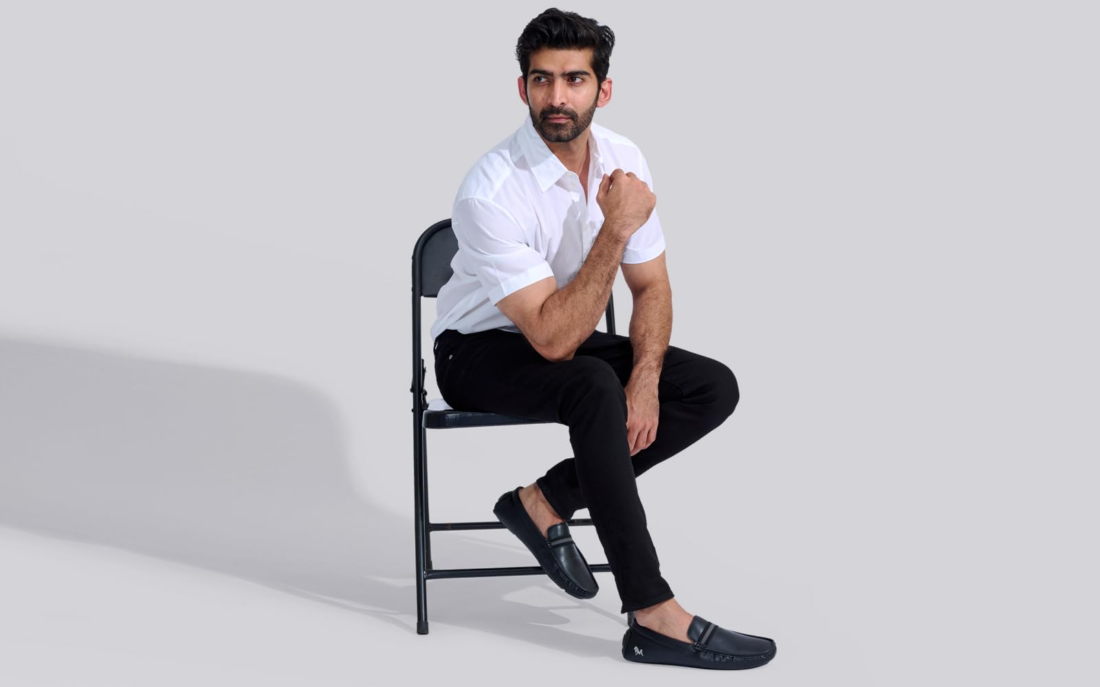 Neeman's All Purpose Loafers | Loafers for Men | Formal, Casual | Trendy, Lightweight, Comfortable and Flexible | Drivers Style Loafers/Moccasin for Men (Black, Size: 8 UK) 2