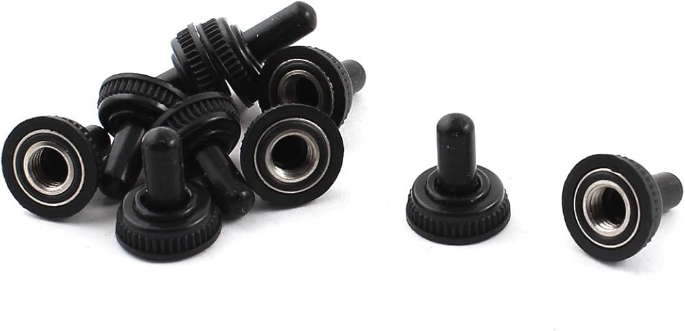 Amazon.co.jp: uxcell トグルスイッチカバー スイッチキャップ 金属