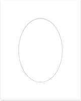 Vista 10 de CountryArtHouse Marco ovalado verde cazador de 5 x 7 pulgadas, sin ácidos, con núcleo blanco, corte biselado para fotos de 4 x 6, se adapta a marcos