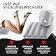 Liebesfreunde® Sexkissen für Paare aufblasbar - Sex Kissen mit Bezug I Keilkissen Lendenkissen, hellgrau