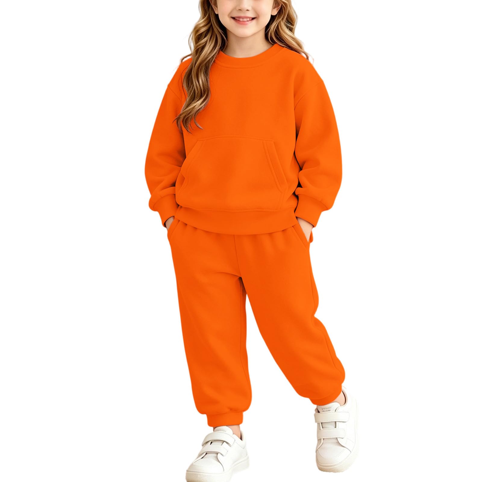 Conjunto Deportivo Niña Niño,Chandal Infantil de Sudadera y Pantalón Jogger | Ropa Deportiva 2 Piezas Suave y Cómodo para Otoño e Invierno Chándal Casual de Manga Larga con Bolsillos 4-15 años