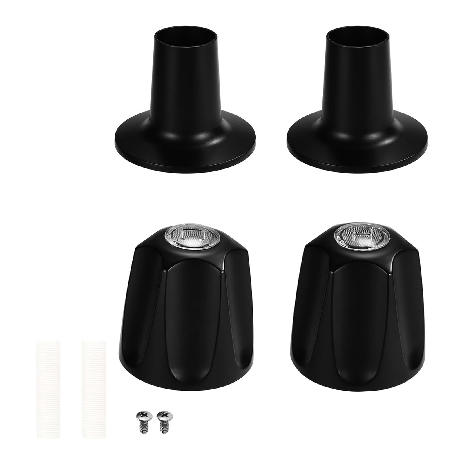 Msioytog 4Pcs Bathtub Handle Replacement Set With Mounting Screws Suitable Standard Shower Fixtures Shower Switching Accessories Knob Replacement Set