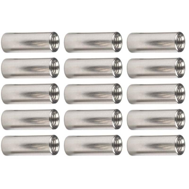 15PCS 5MM Diameters Stainless Screw Rod Studs with M4 Thread, Knife Handle Fastening Hardware DIY Making Accessories(X-Large)