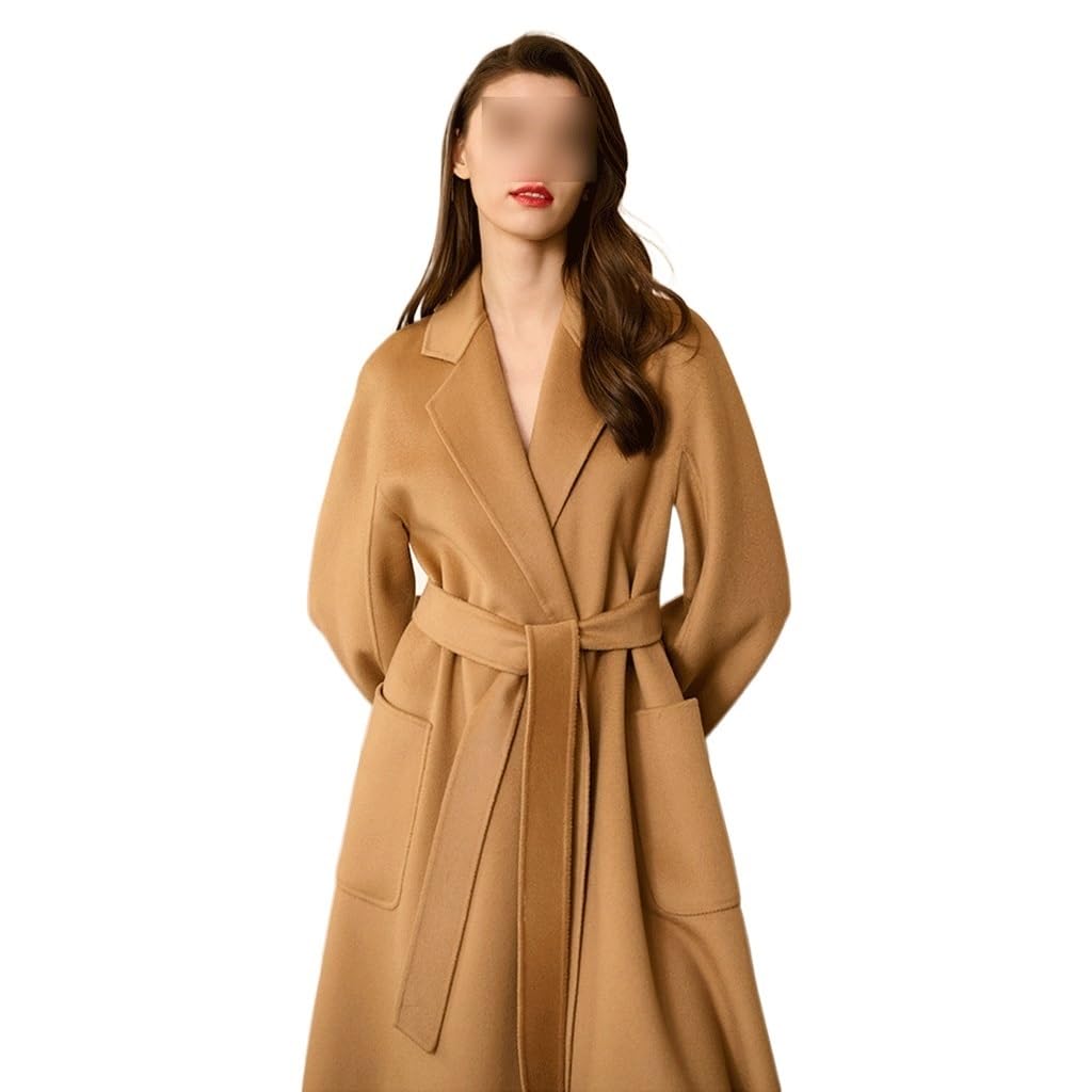 Amazon.com: PNAWLLCF High-end Camel-Colored Double-Faced Cashmere