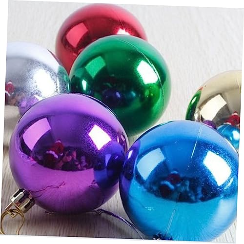 TOPPERFUN 4 cm Durchmesser Weihnachtskugeln Rot Glänzend Set 6 Stück...
