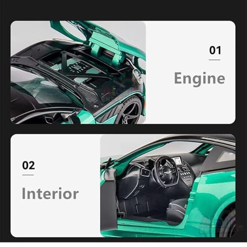 Image of WORSHIPER Simulation Alloy Inertial Car Model Children's Toy 1:24 Aston Martin Dbs Alloy Diecast Model Sound Light Pull Back Collection Kids Toys Gifts?Color As Per Stock?