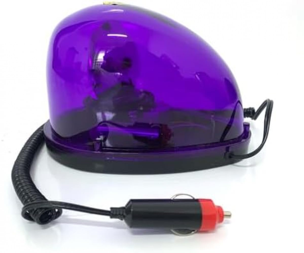 Amazon.co.jp: AOBOPO カタツムリ型回転警告灯｜パープル 12V 強力