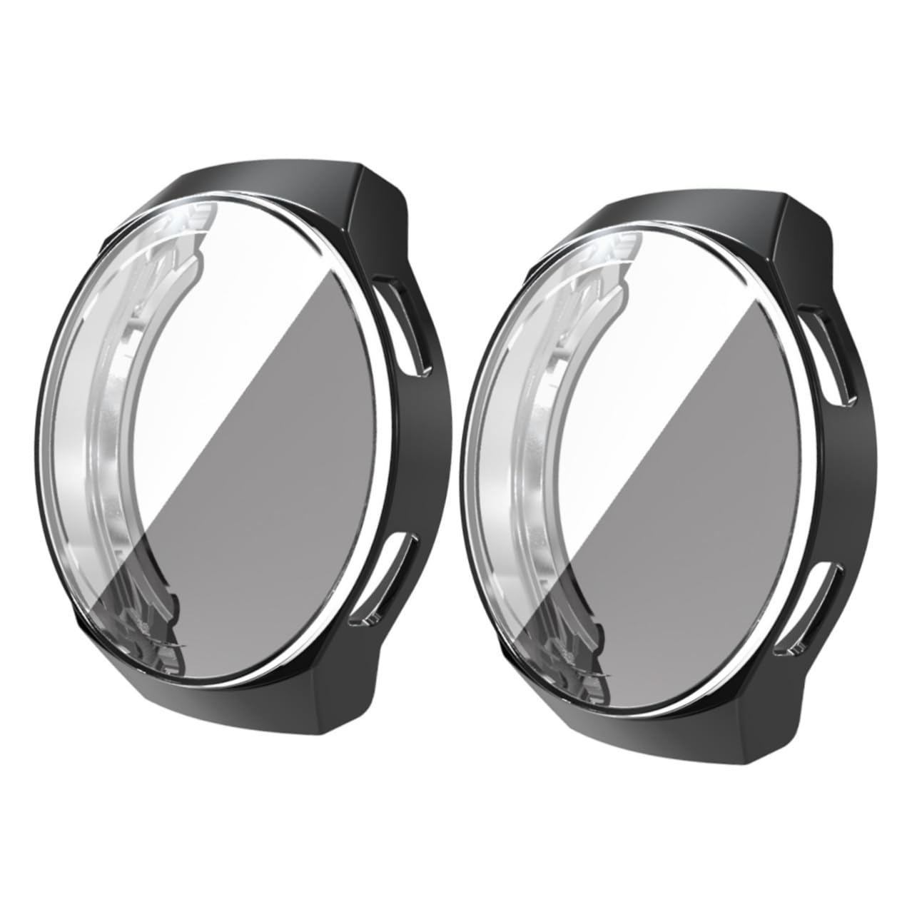 jojofuny 2pcs Smart Watch Cover Protective Cover Rotective Cover Delicate Watch Shell Smartwatch Protective Case Full Screen Cover Screen Protector Case Frontier Cover Bumper All Inclusive