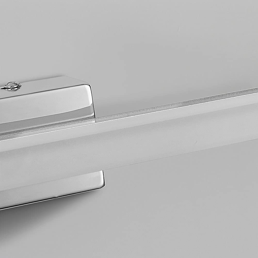 Lampada Frontale a Specchio a LED da 6 W, Lampada da toeletta per Bagno Impermeabile IP44, Paralume in Acrilico, Applique da Parete in Acciaio Inossidabile sopra l'armadietto a Specchio.