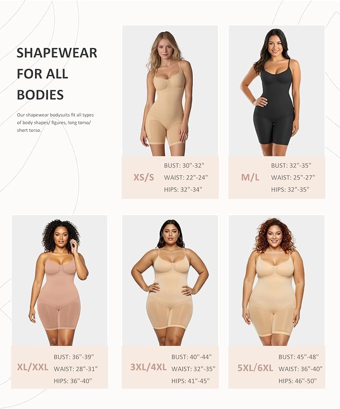 Shapewear Bodysuit Tummy Control Seamless Sculpting Butt Lifter Body Shaper for Women Black - Image 5