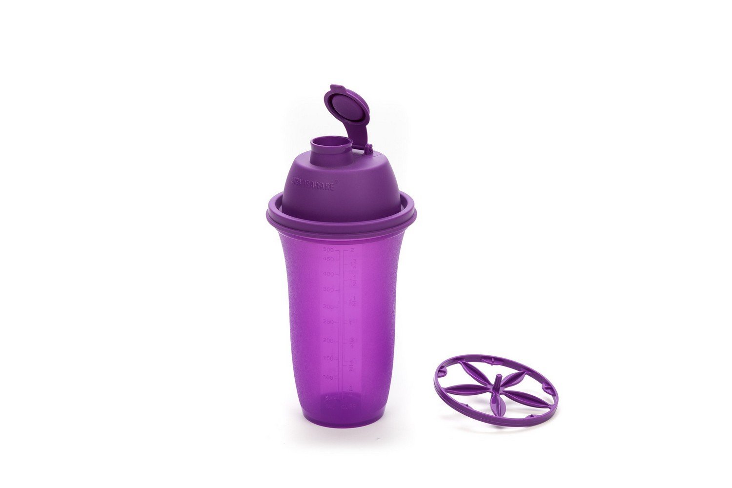 Signoraware Shake N Shake Plastic Container, 500 ml/60 mm, Purple (Set of 1)-image-25