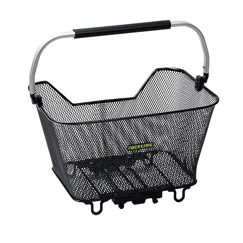 Racktime Unisex – Adult's Basdeluxe Baskets, Black, Standard Size