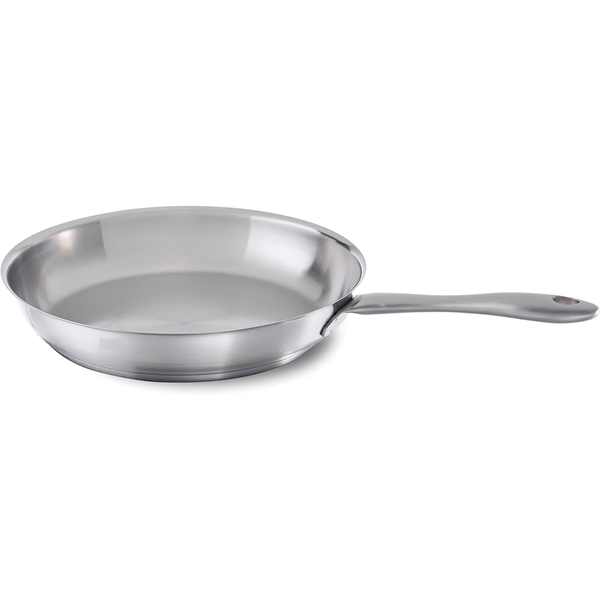 Fissler Catania/Edelstahl-Bratpfanne (24cm) – robuste, unbeschichtete Pfanne aus hochwertigem 18/10 Edelstahl, thermic-Boden, hitzebeständig bis 230 °C, induktionsgeeignet