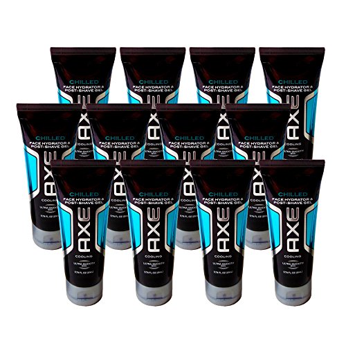 Axe Face Hydrator and Post Shave Gel, Chilled, Cooling, Travel Size.74 Ounce (Pack of 12)